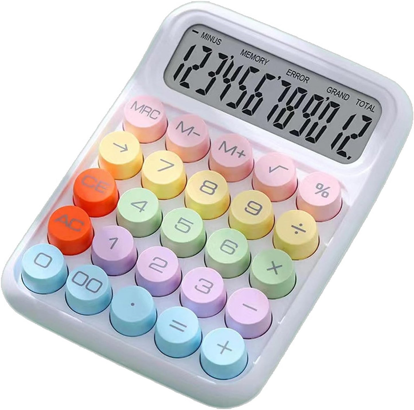 Colorful Pastel-Colored Mechanical Calculator