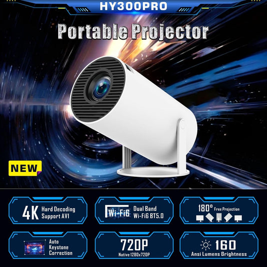 Portable Mini Projector HY300 Pro